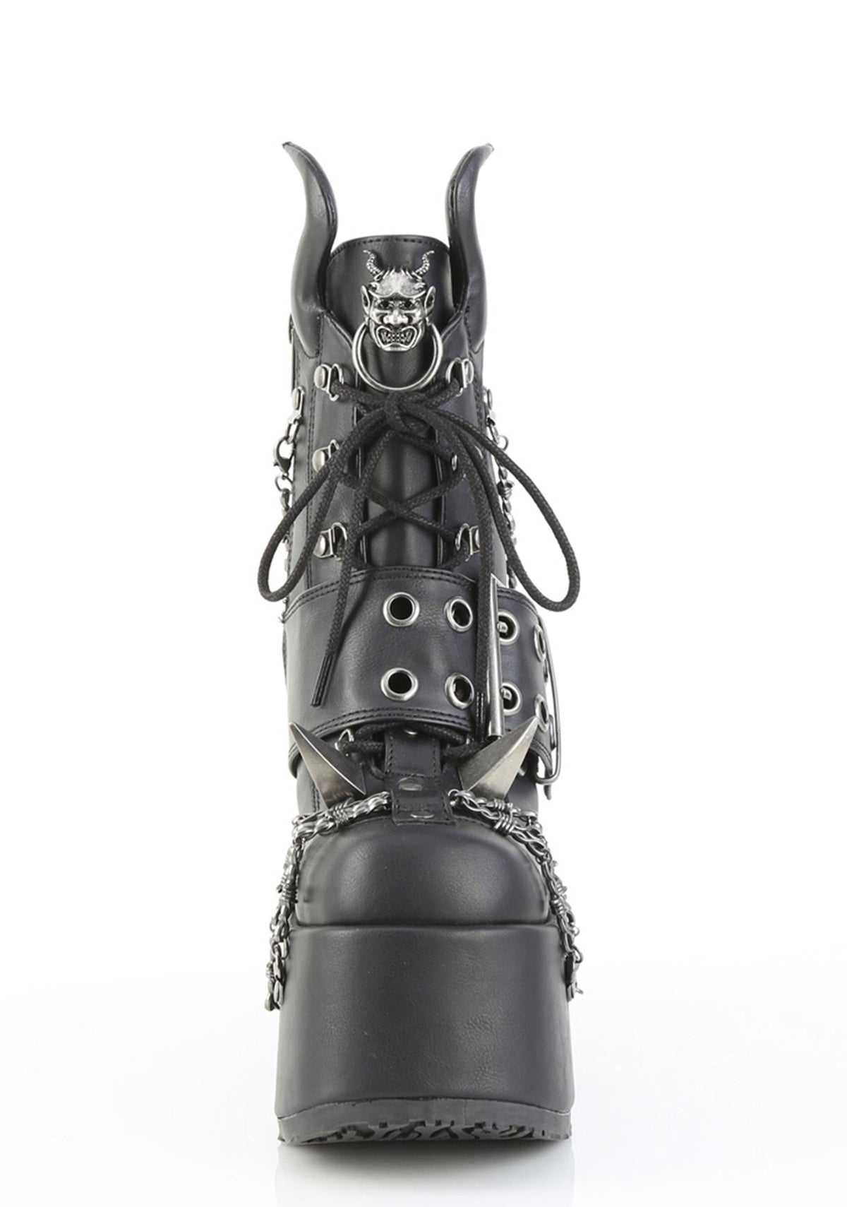 Camel-64 Platform Ankle Boots