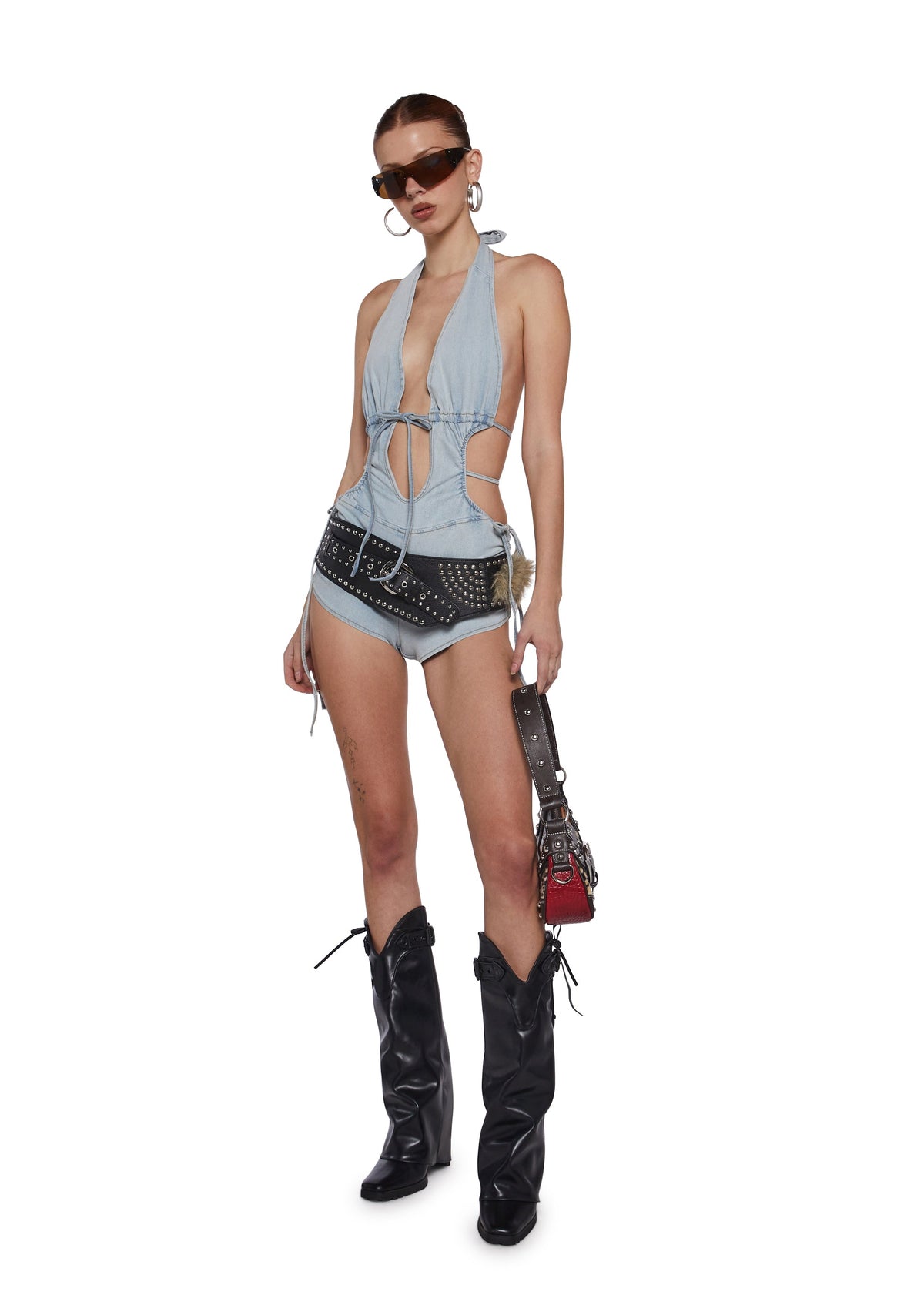 Breathtaking Look Cut Out Romper
