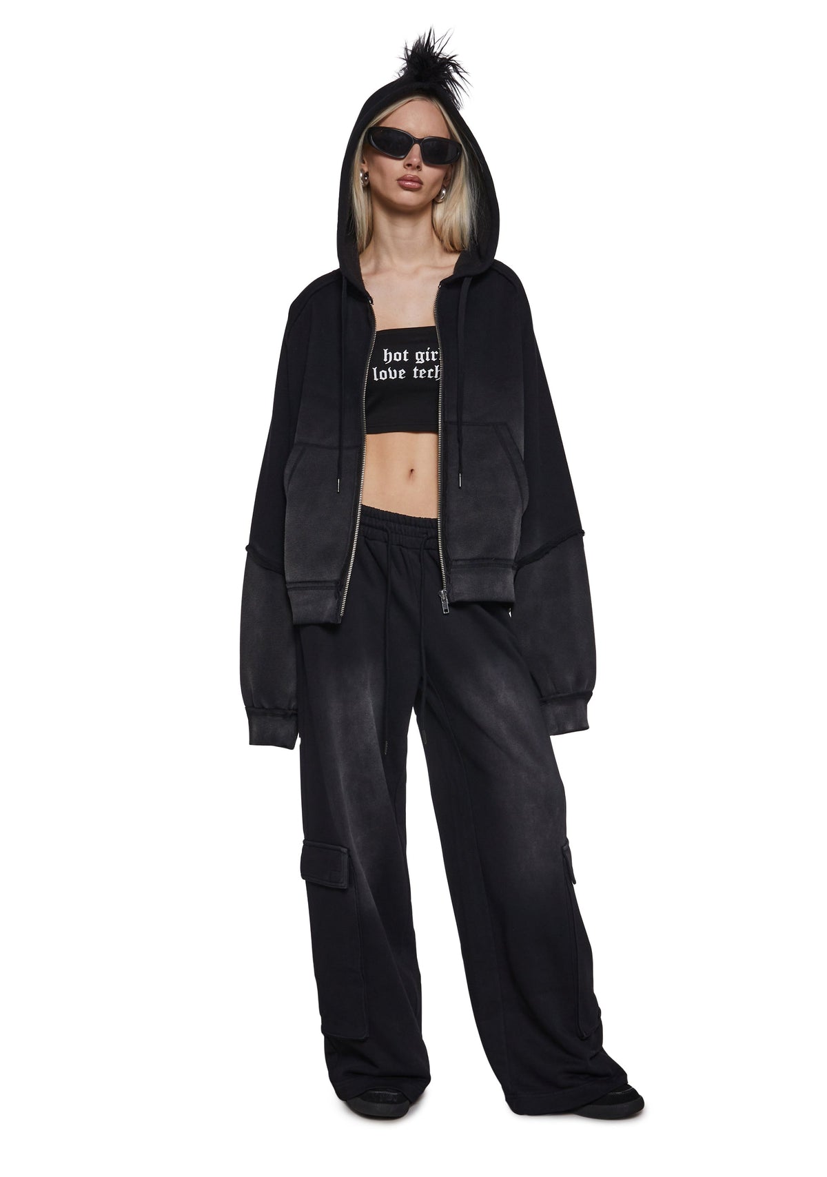 Delete Digits Cargo Sweatpants