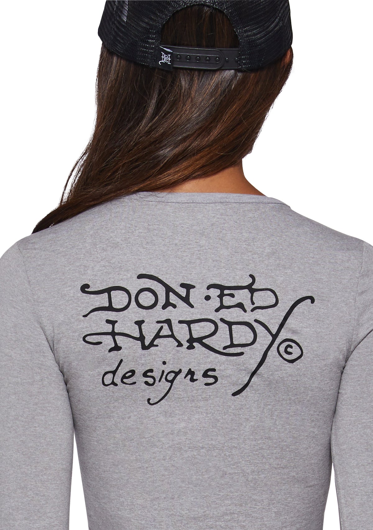 Mary Long Sleeve Crop Shirt - Gray