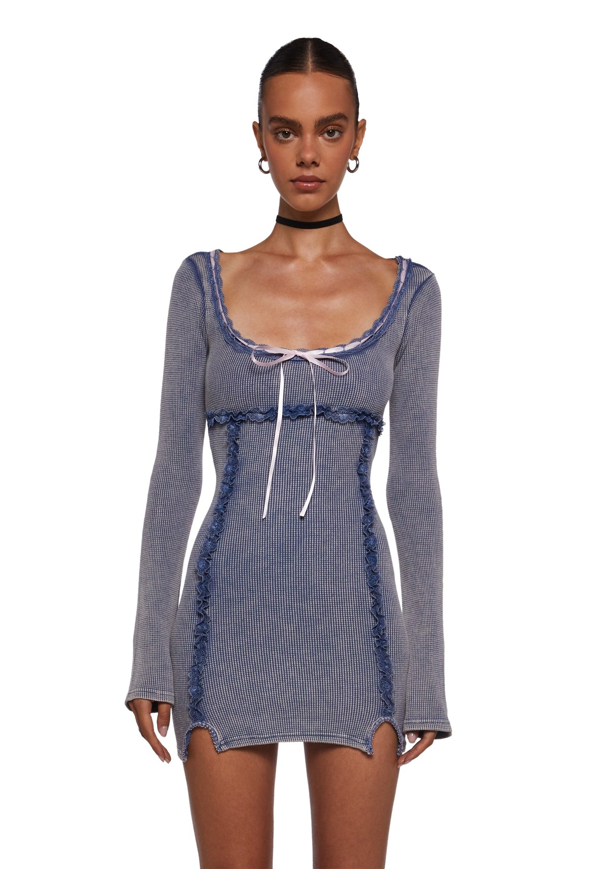 Pen Pals Thermal Mini Dress