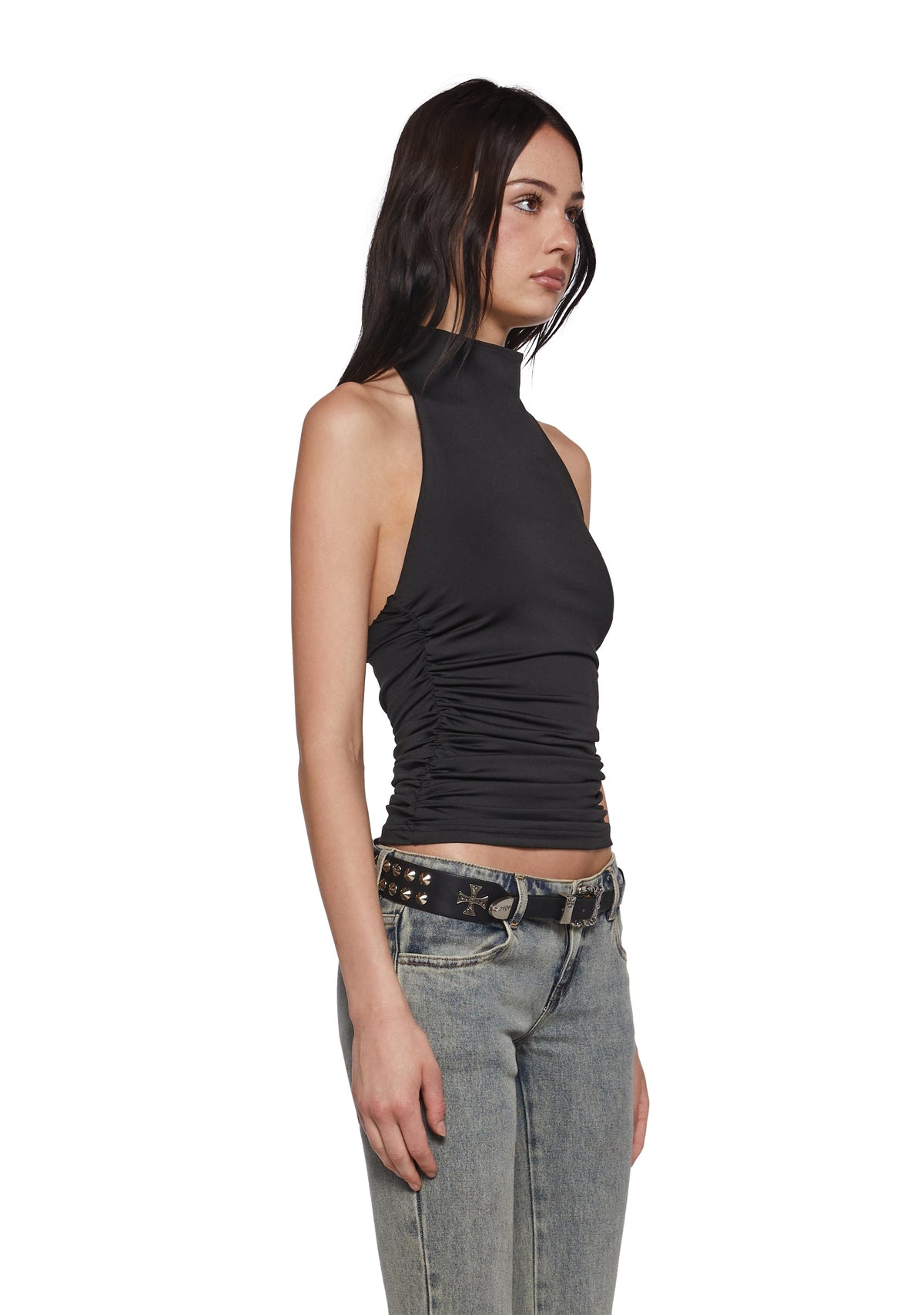 Cool Points Open Back Top - Black