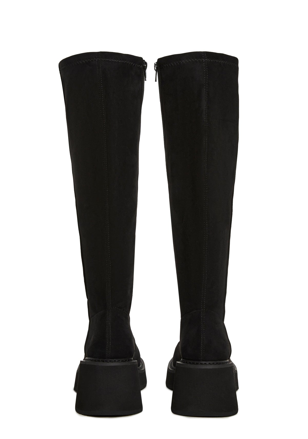 Cece Suede Knee High Stretch Platform Boots