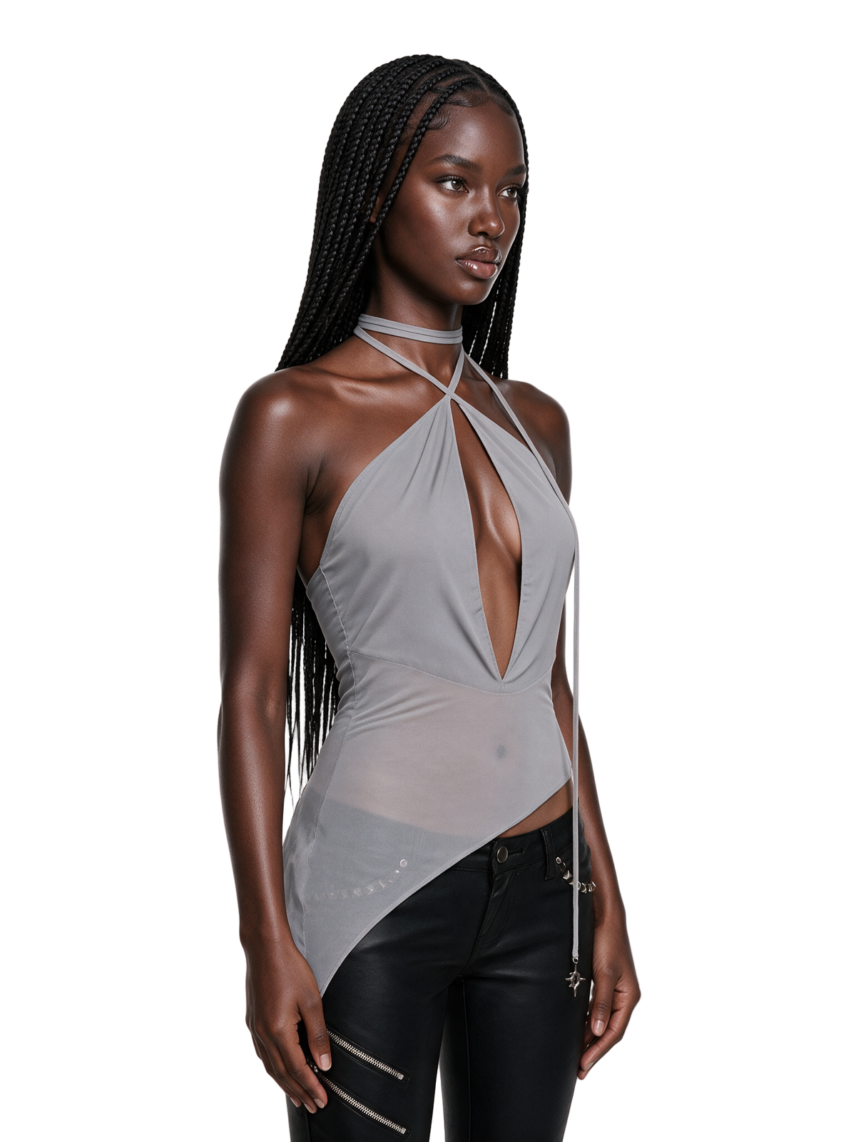 Remix Asymmetrical Halter Top