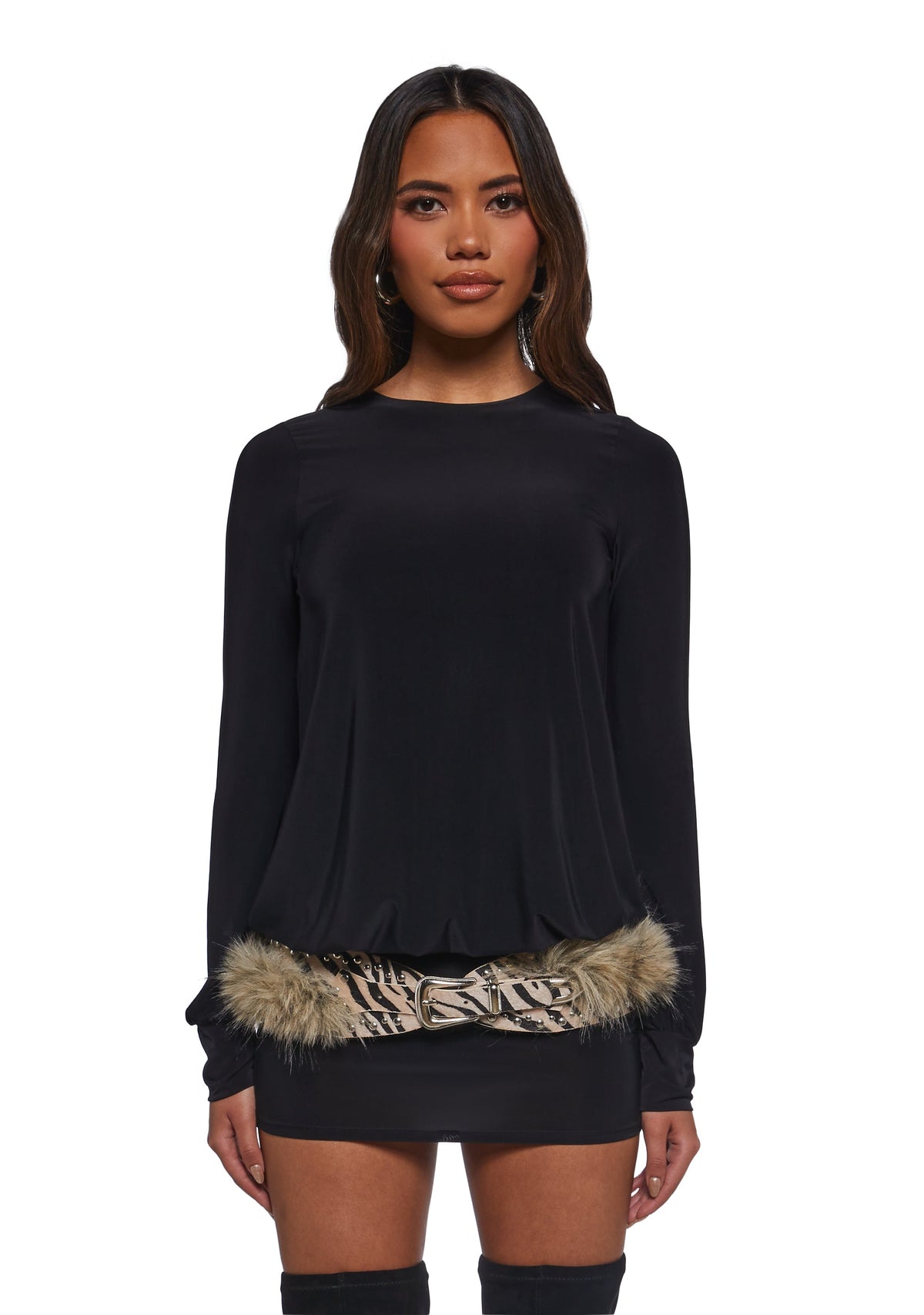 Class Clique Long Sleeve Dress - Black