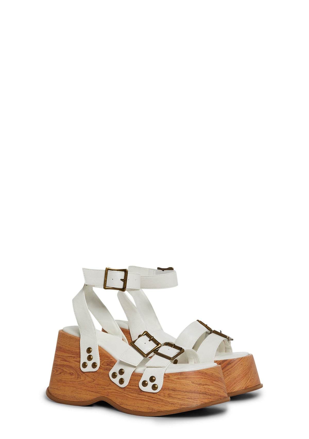 Summer Moves Platform Wedges - White