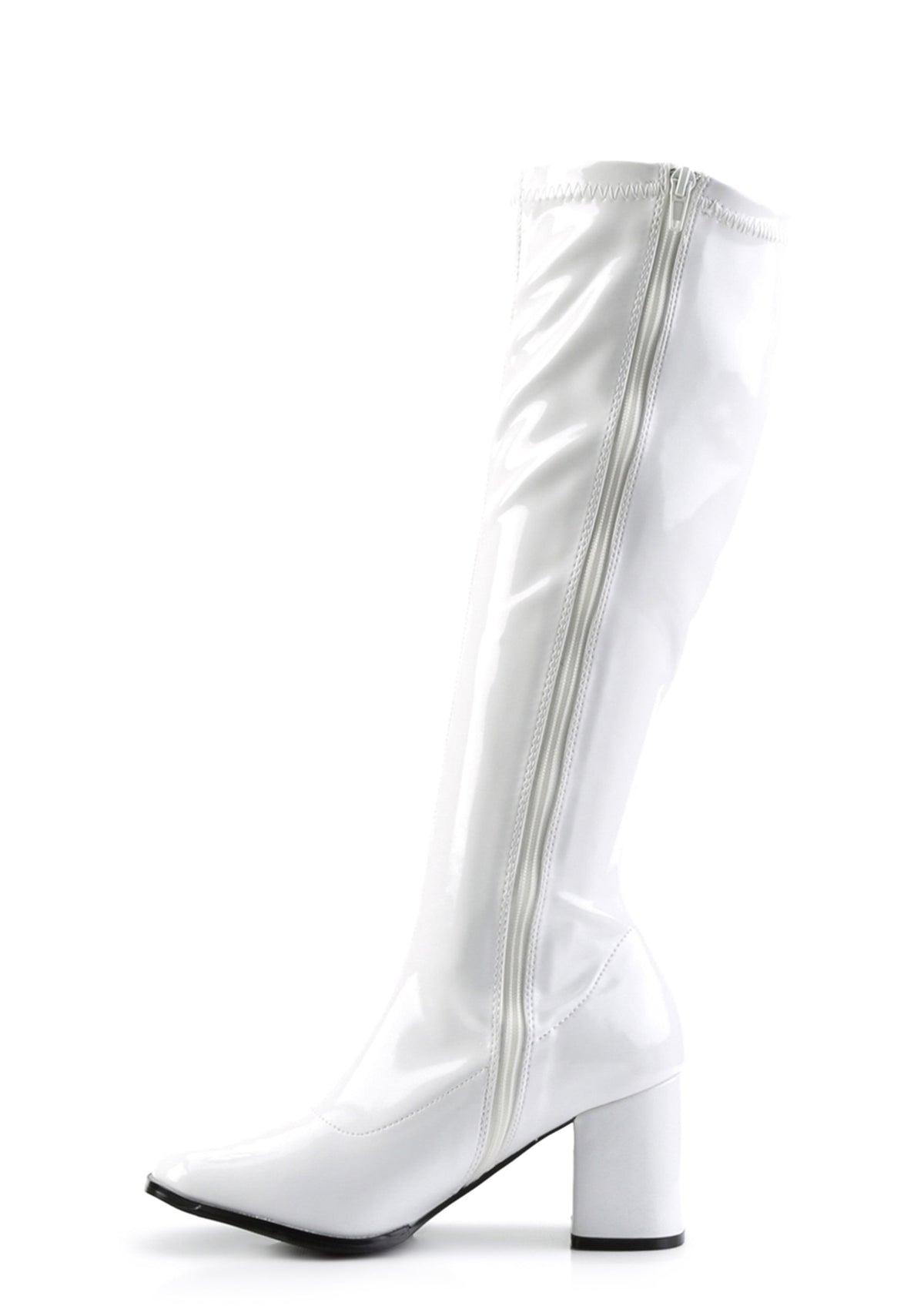 Gogo 300 Knee High Boots - White