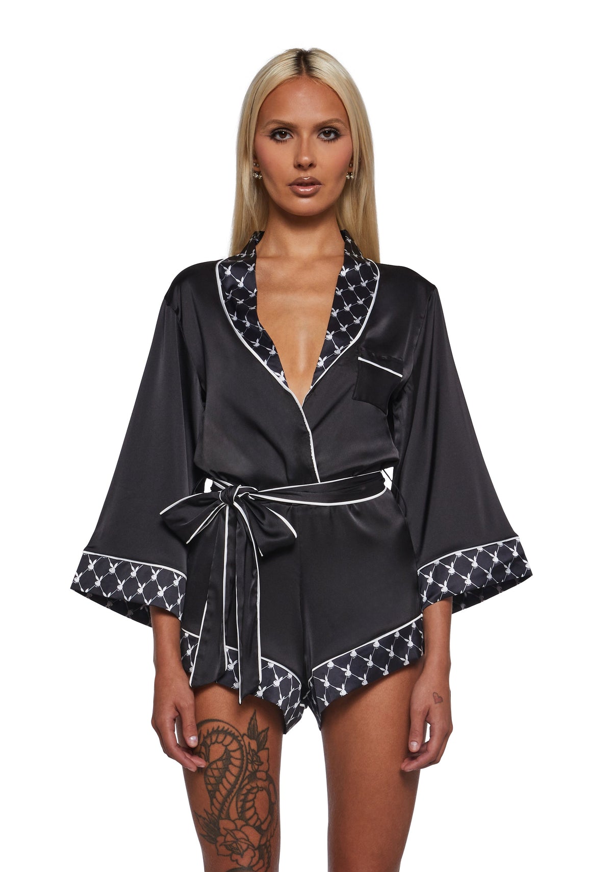 Playboy Bunny Smoke Lounge Romper