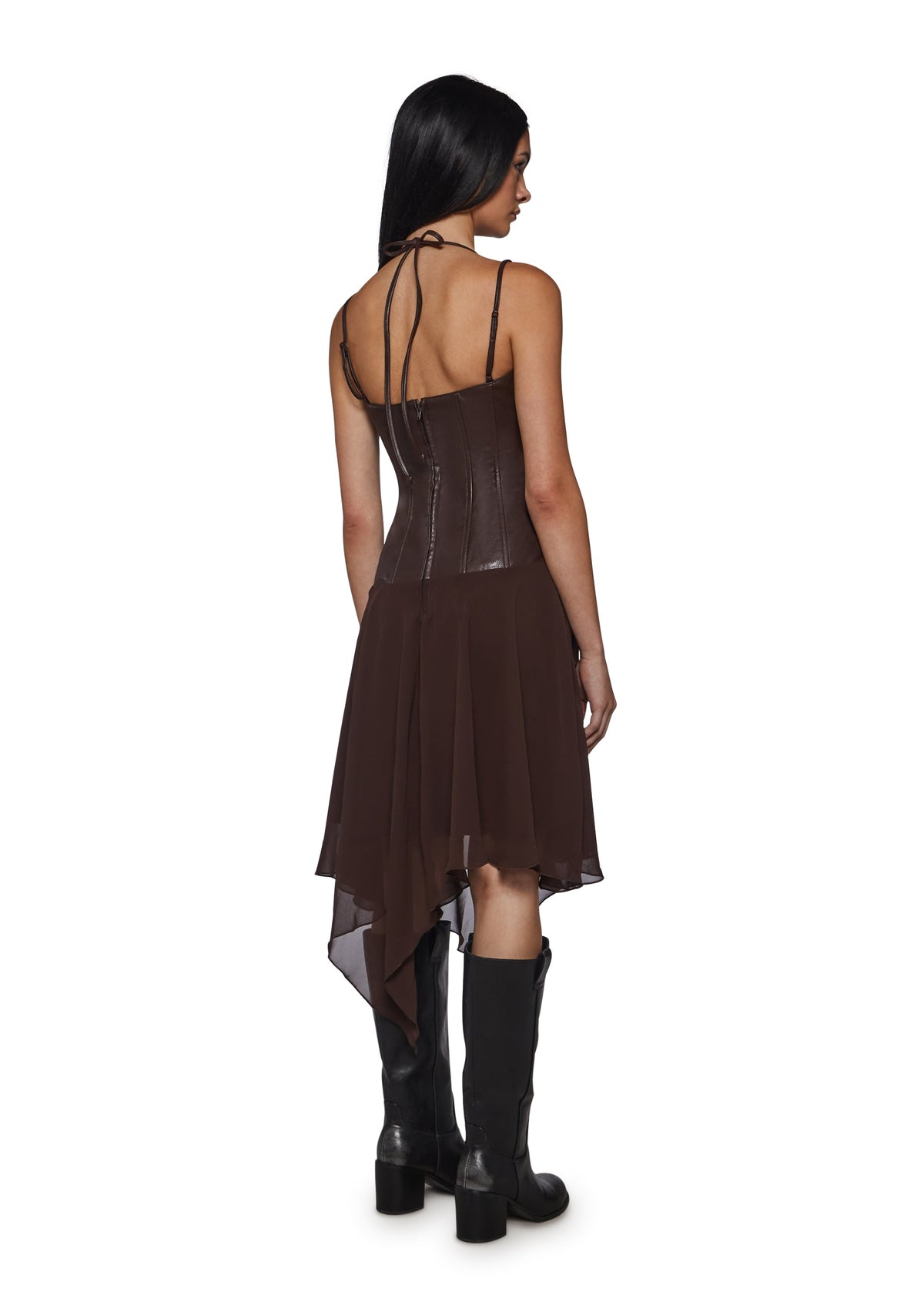 Odyssey Lacing Corset Midi Dress