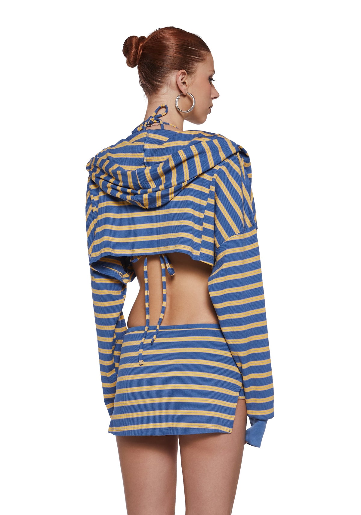 Ocean Front Walk Skirt Set - Blue