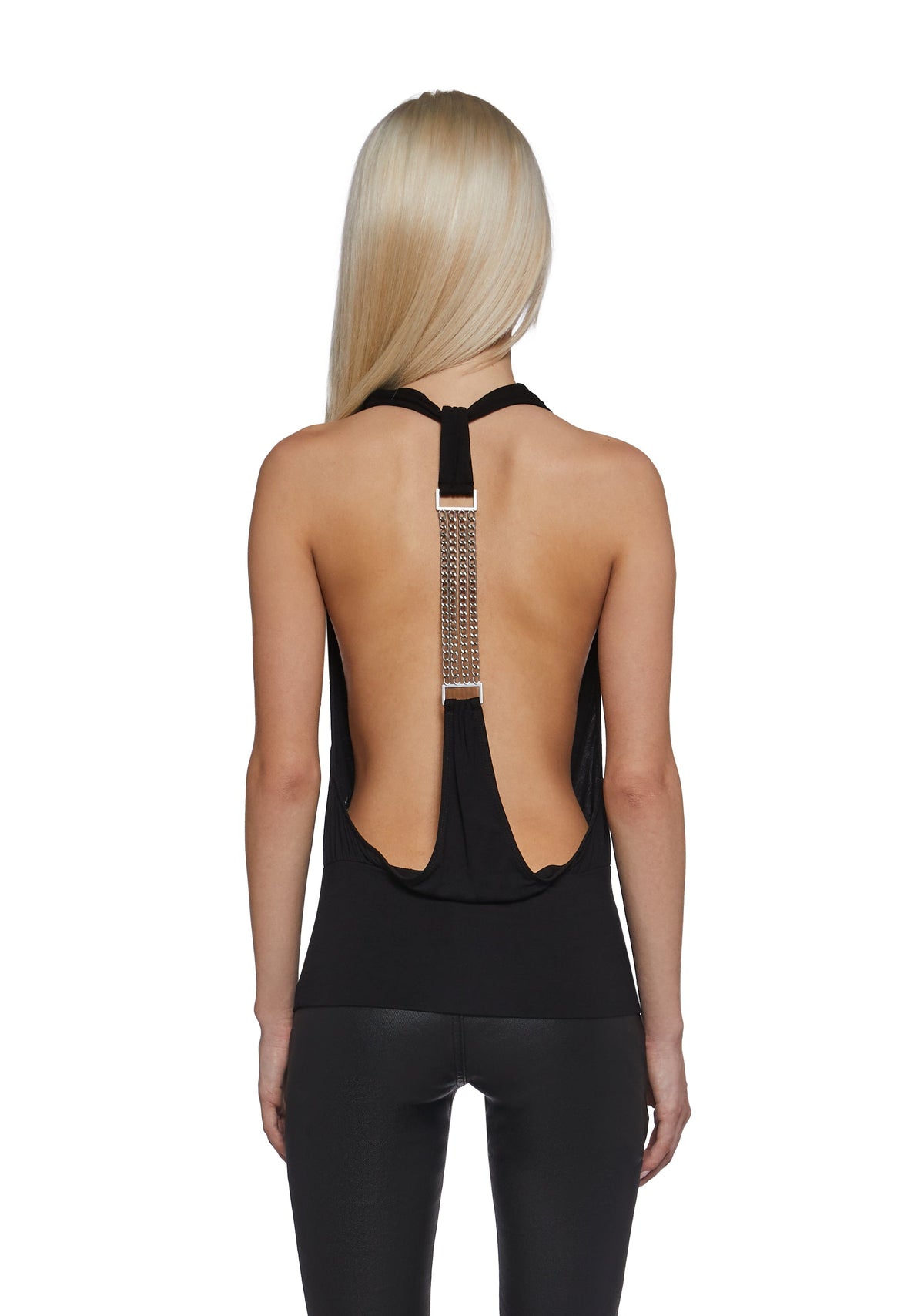Celeb Status Halter Top - Black
