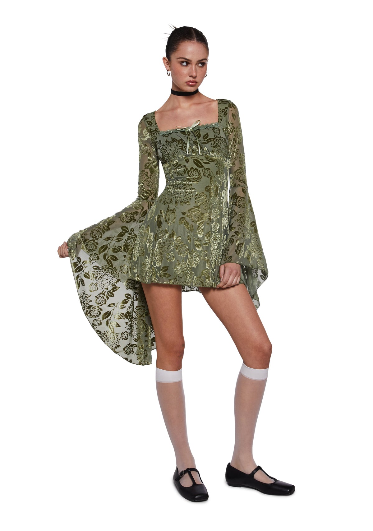 Whimsy Musings Flared Mini Dress