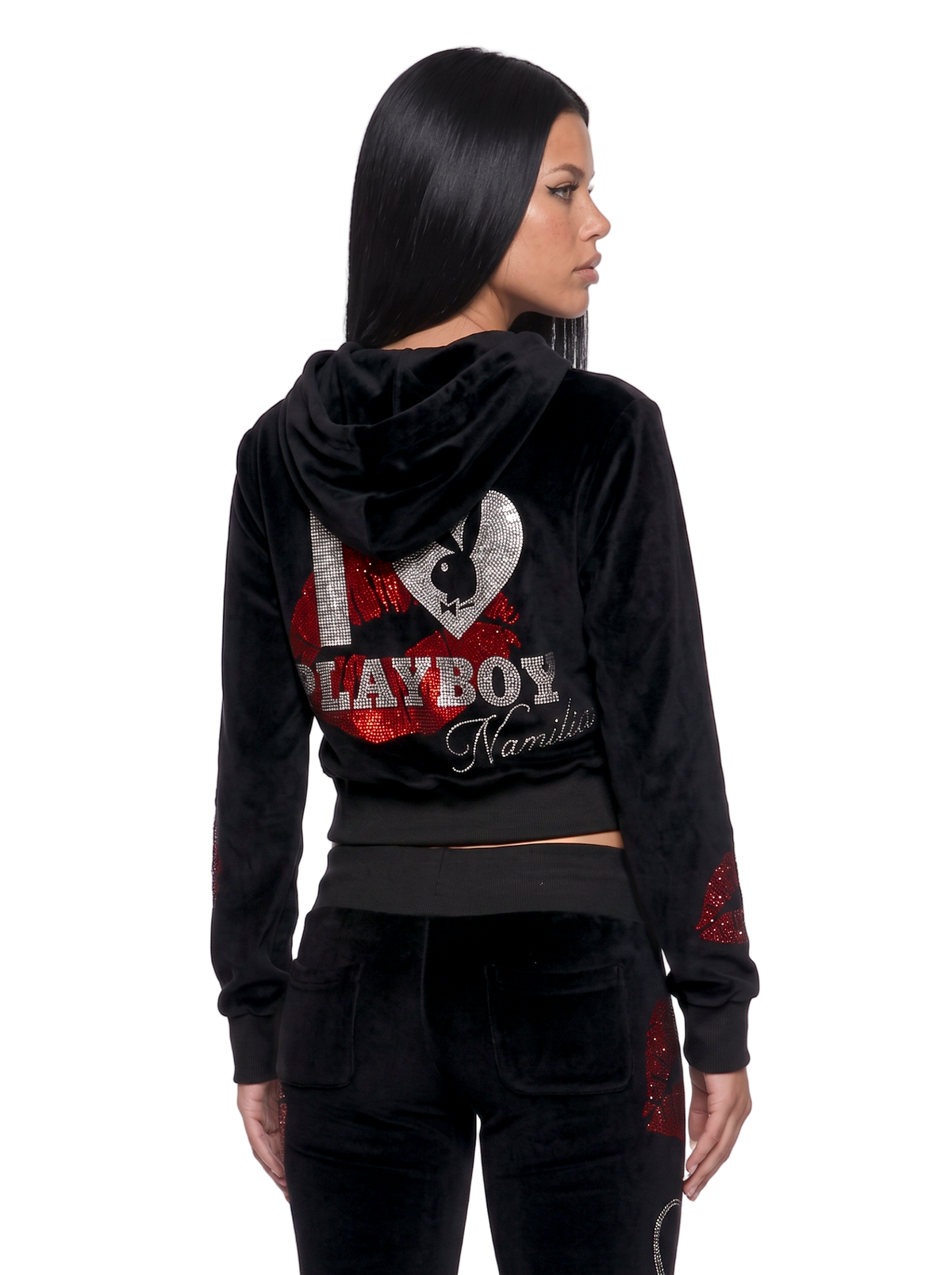 Playboy Love Velour Zip Up Jacket