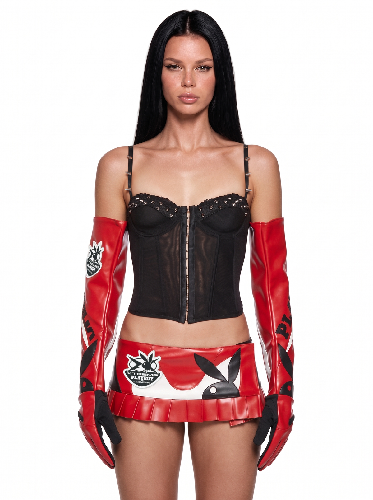 Playboy Moto Gloves - Red