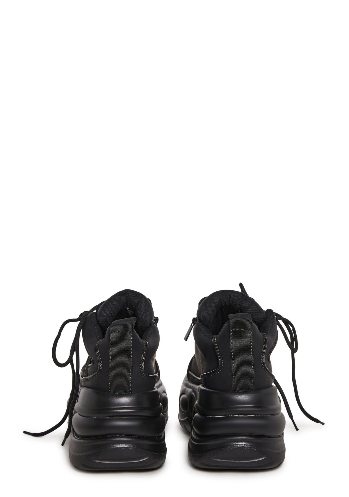 Drift Side Lace Platform Sneaker - Black