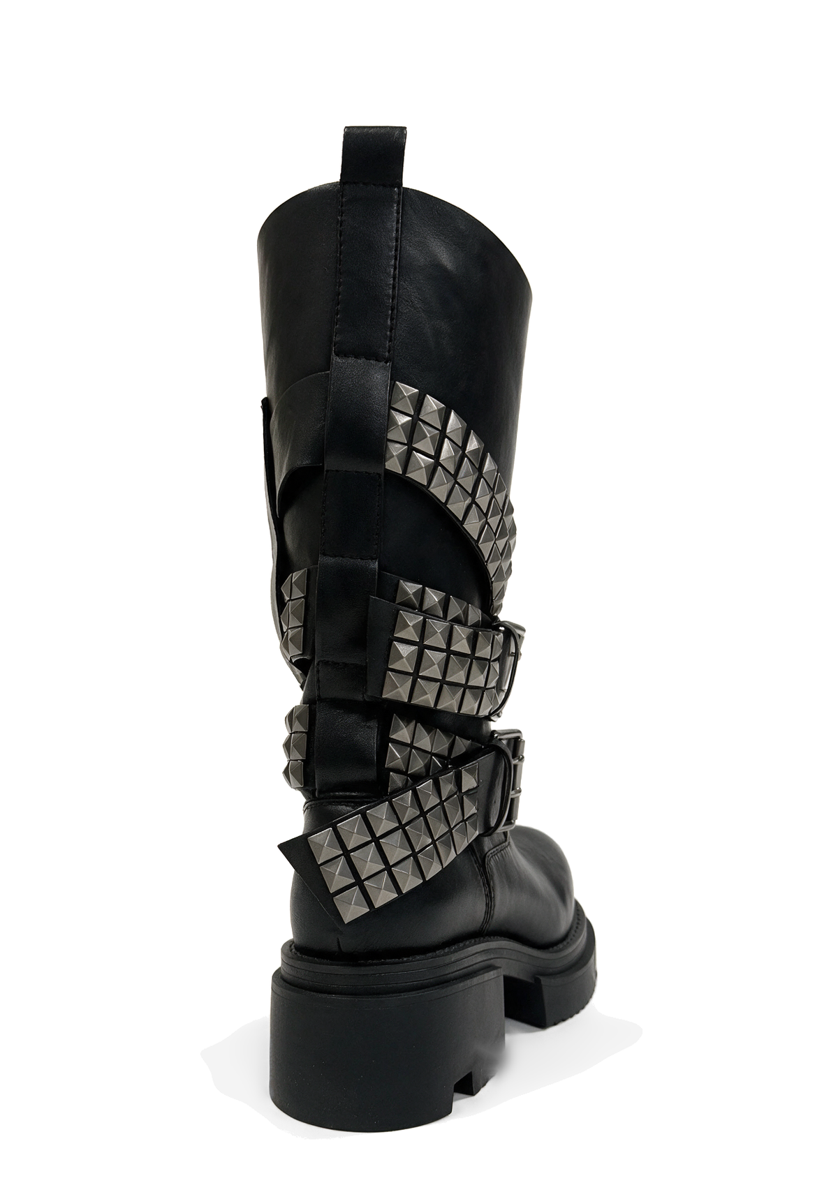 Destruct Studded Knee High Platform Boots