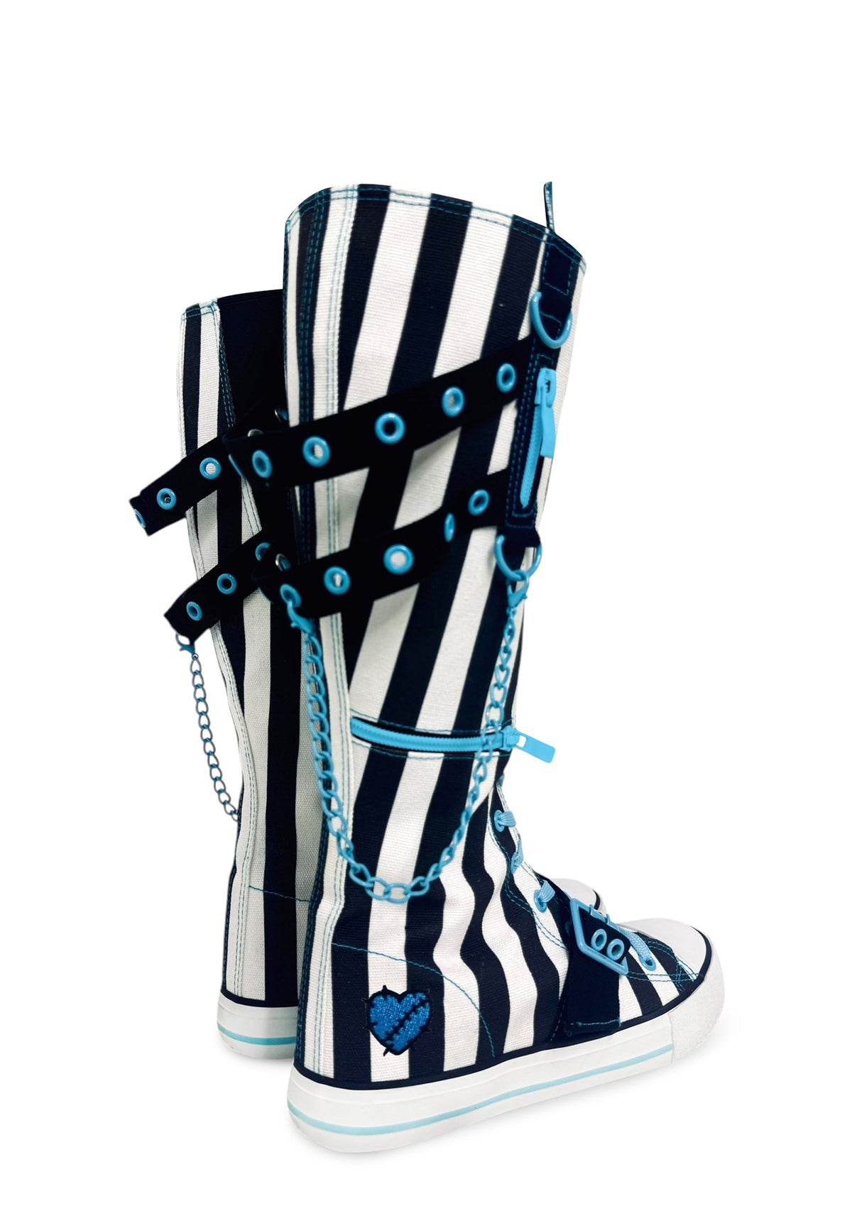 Rawr XD Monster High Knee High Sneakers - Stripes