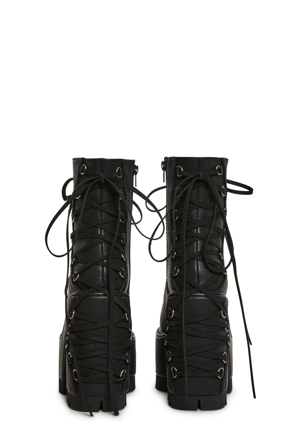 Woodland Lucid Dream Corset Boots - Black