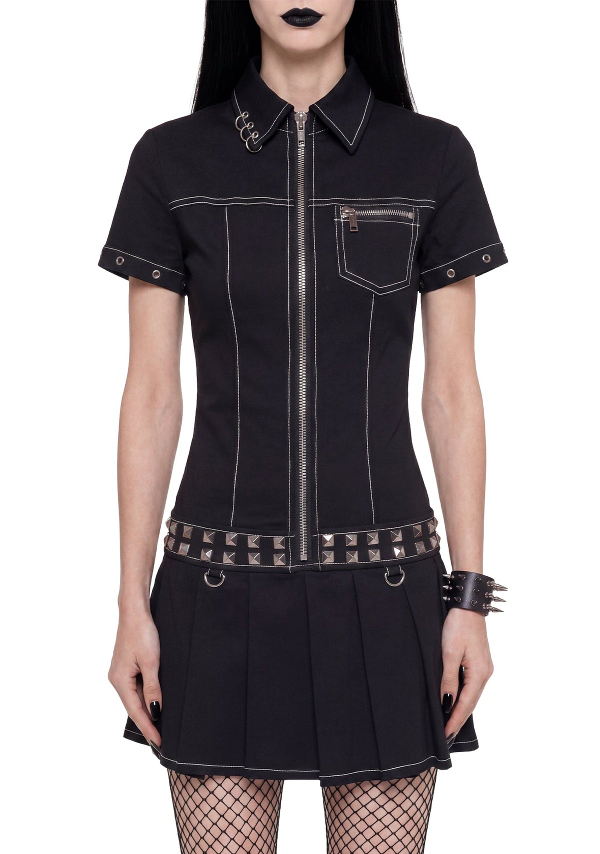 Defiance Drop Waist Utility Dress