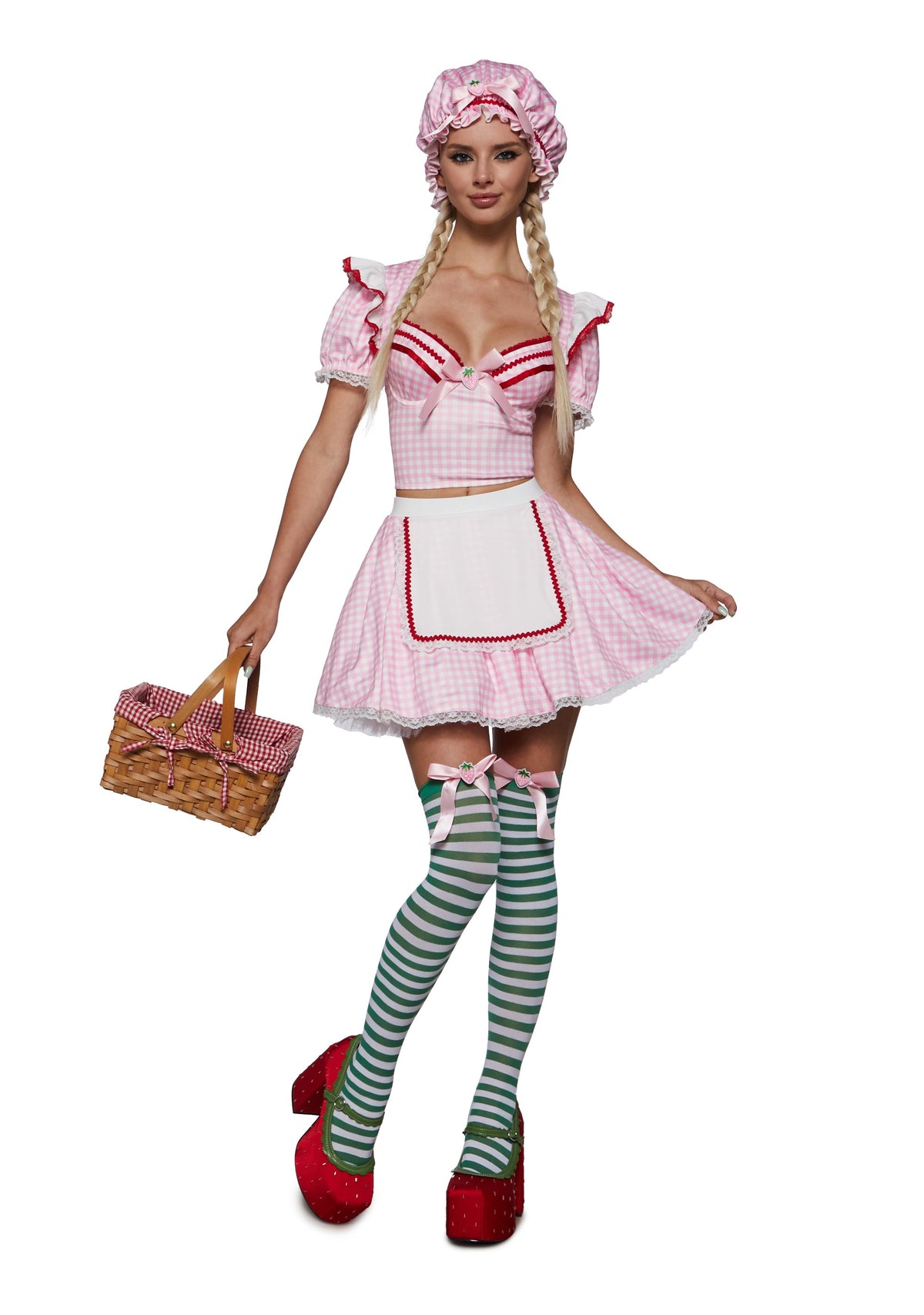 Strawberry Confection Girl Costume