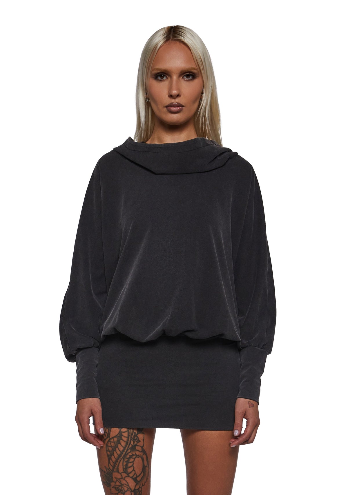 Ego Cowl Banded Mini Dress