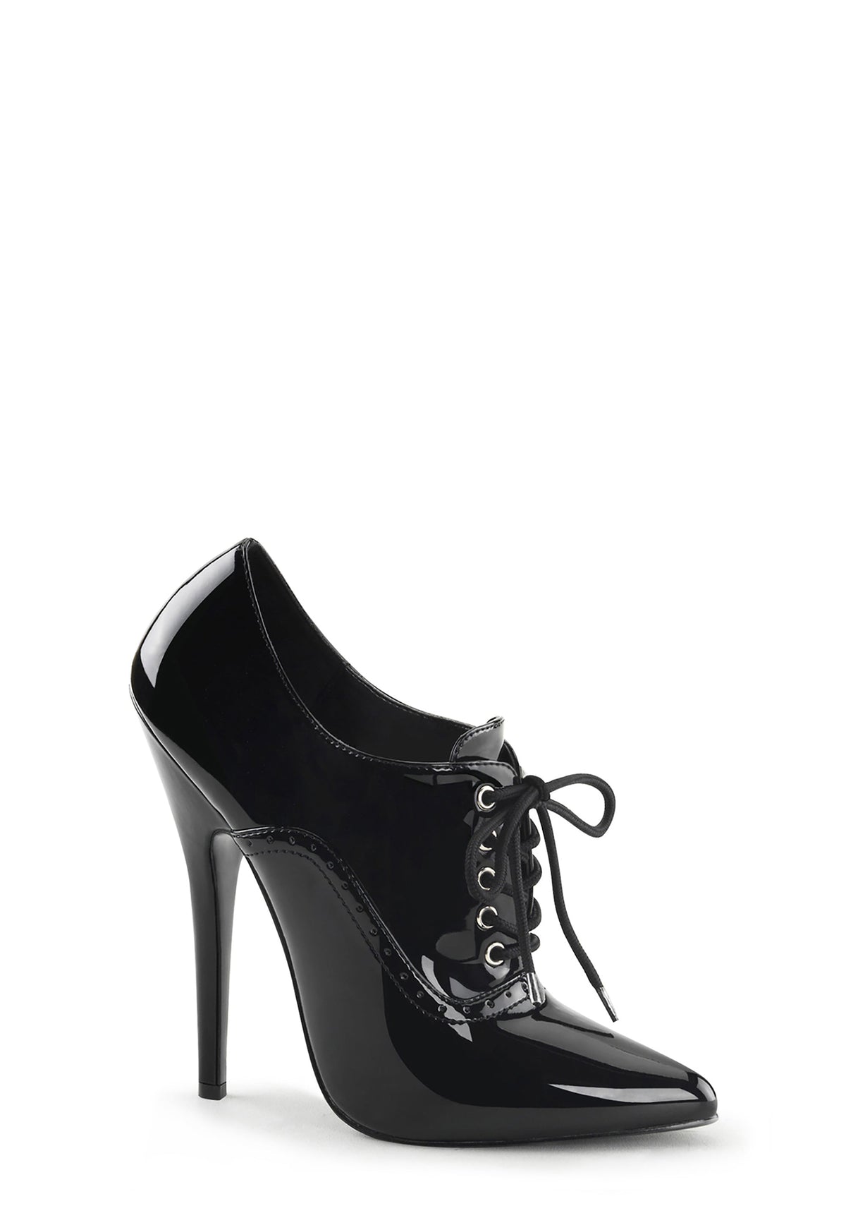 Domina-460 Oxford Lace-Up Pumps-Black