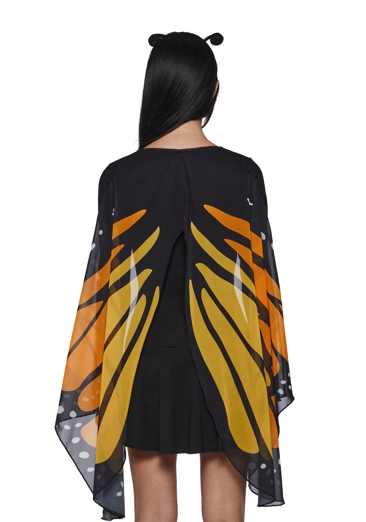 Monarch Butterfly Costume with Orange Wings