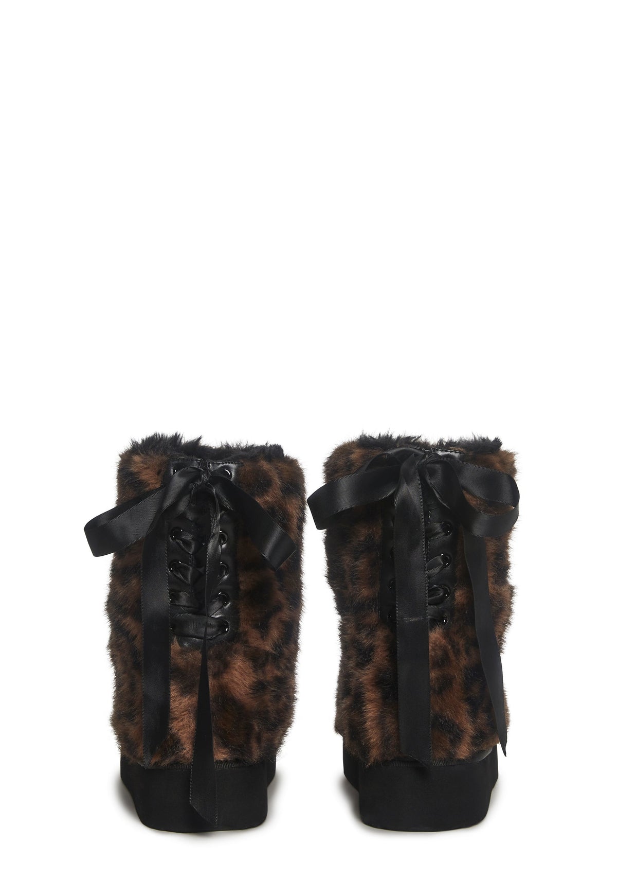 Leopard Faux Fur Booties