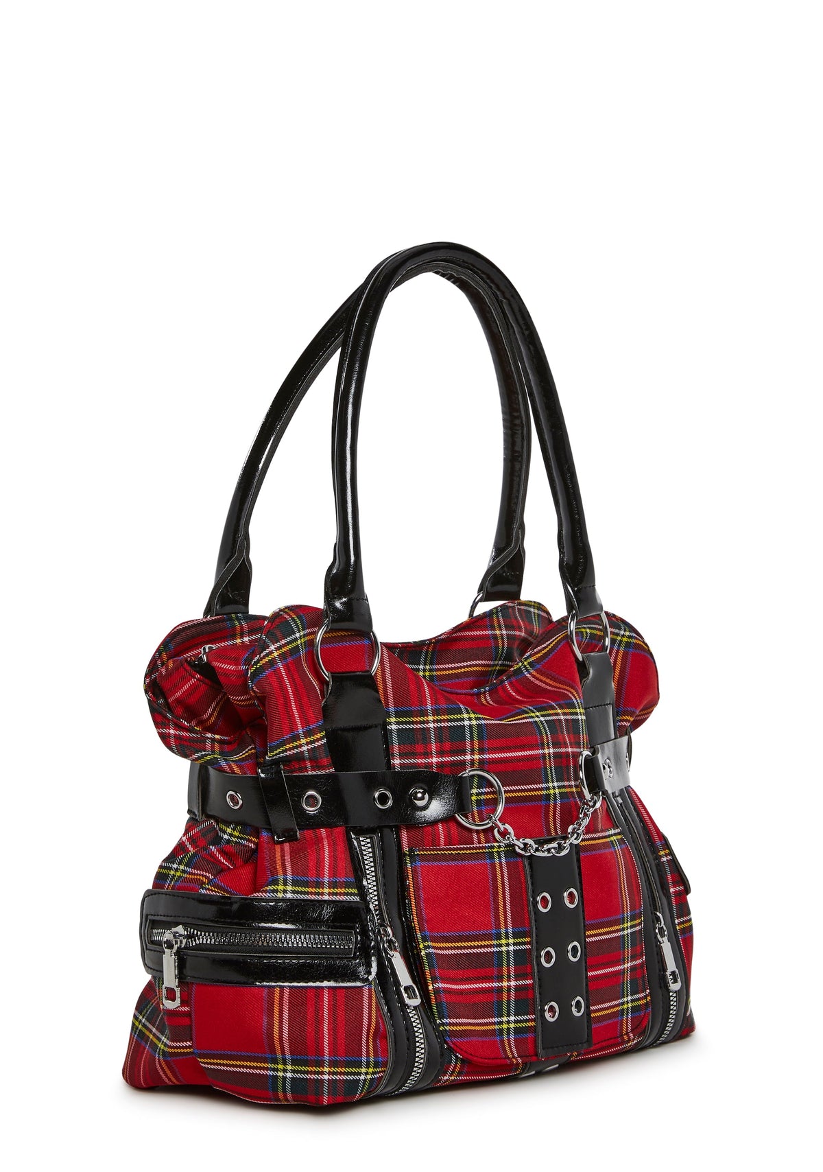 Rebel Class Plaid Shoulder Bag