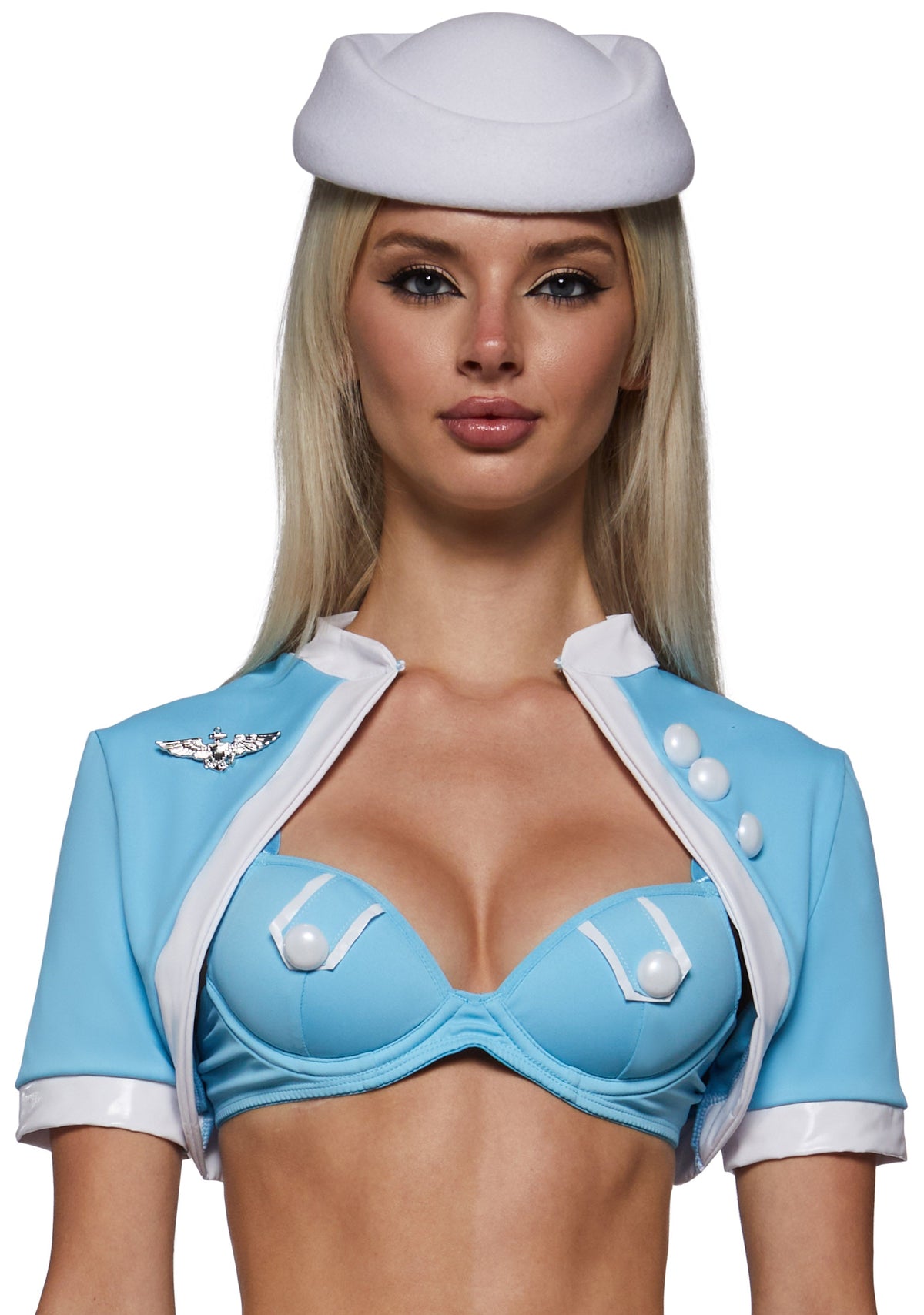 Y2K Runway Flight Attendant Costume