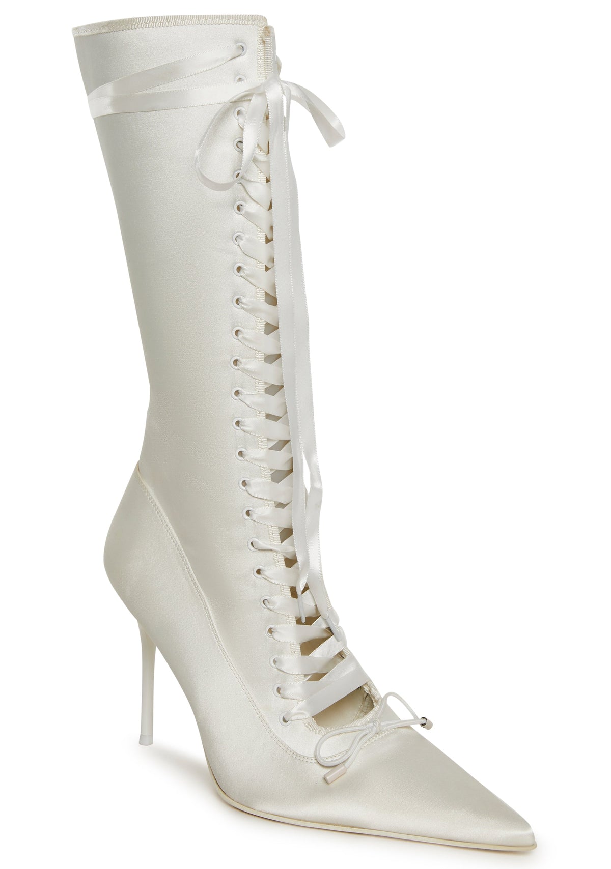 Scandalous Seduction Heeled Boots - White