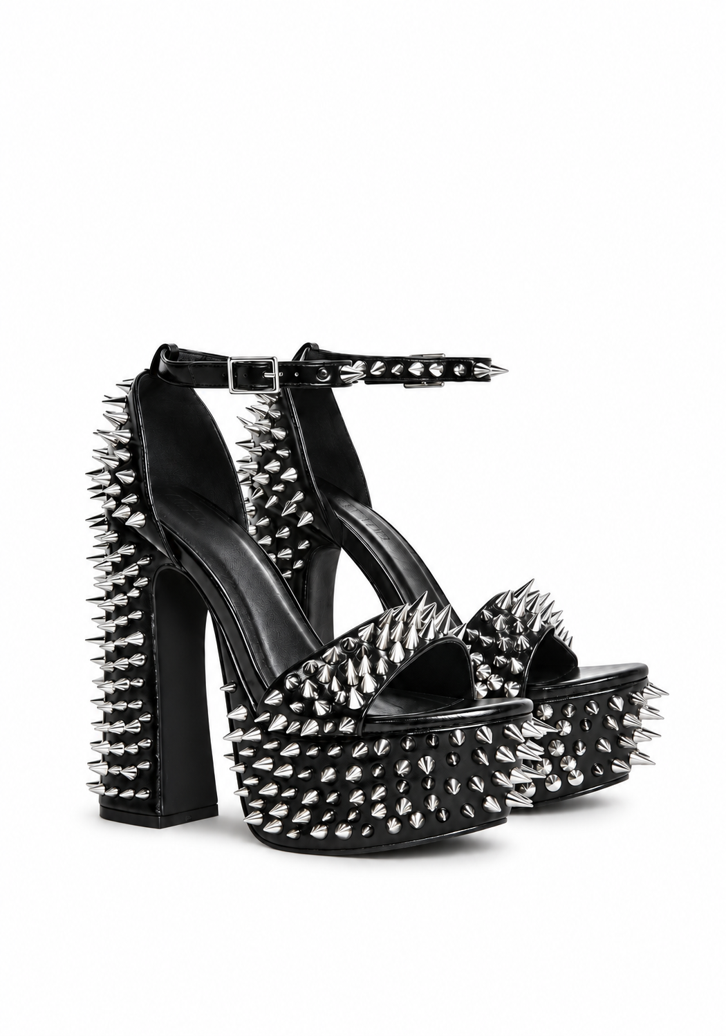 Holy Revelation Pure Platform Heels - Spiked