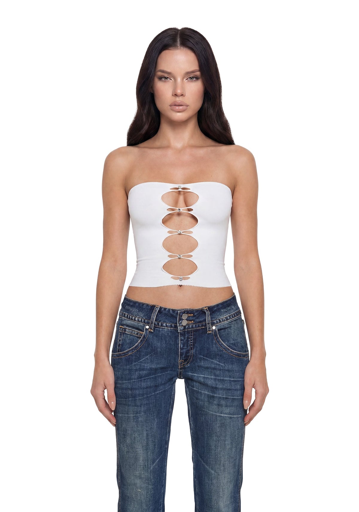 Arch Enemy Tube Top - Ivory