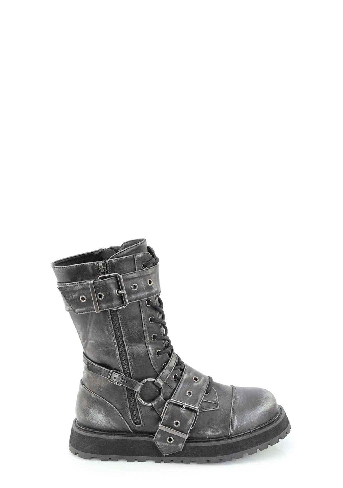 Valor-220 Mid Calf Combat Boots - Black