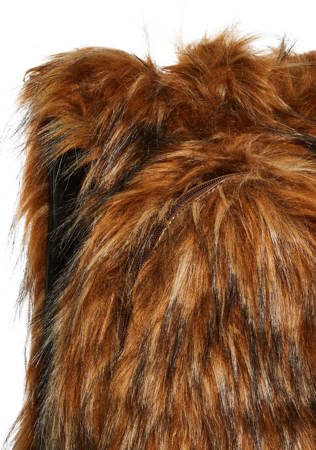 Rosy Roam Faux Fur Backpack - Brown
