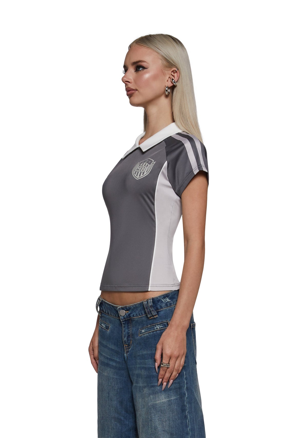 Triple Threat Fitted Polo Top
