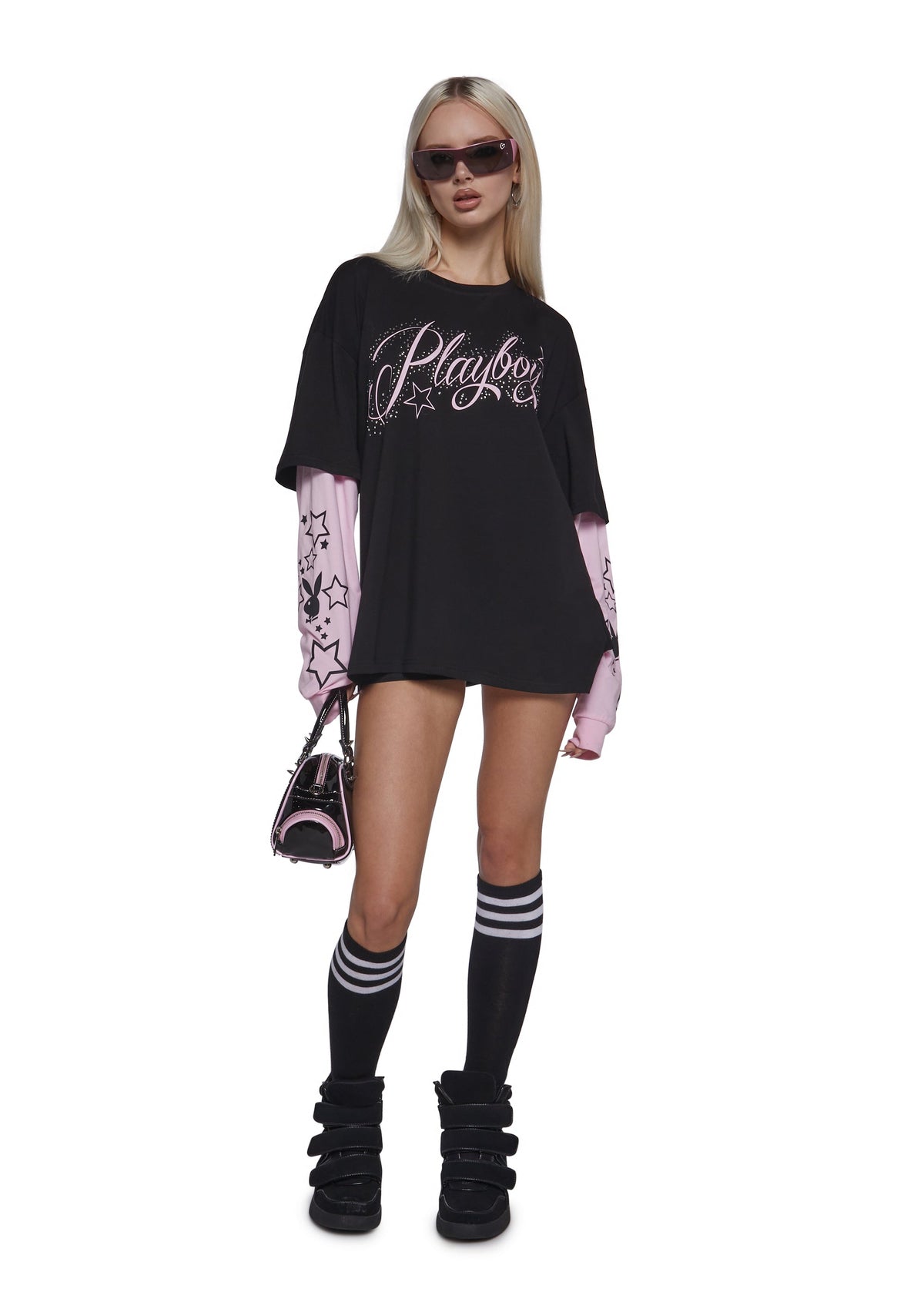 Playboy Twofer Long Sleeve Top