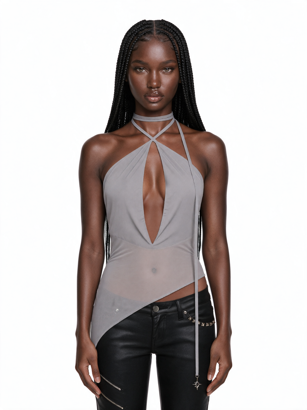 Remix Asymmetrical Halter Top