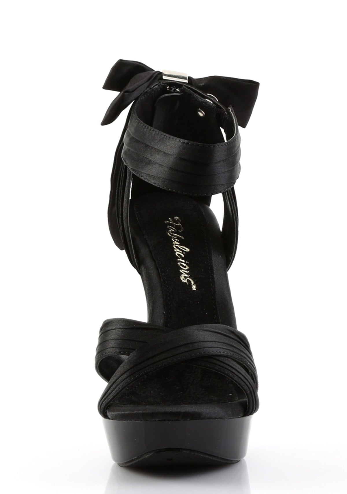 Cocktail-568 Platform Criss Cross Straps Sandals-Black