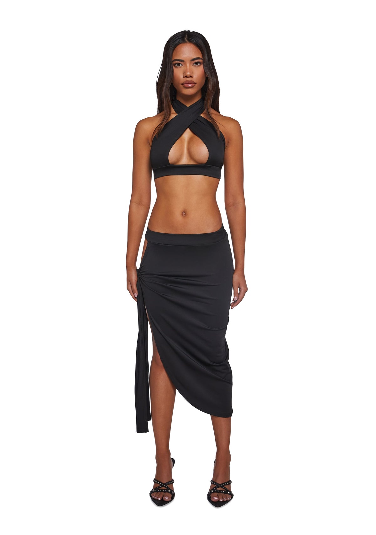 Dance All Night Skirt Set - Black
