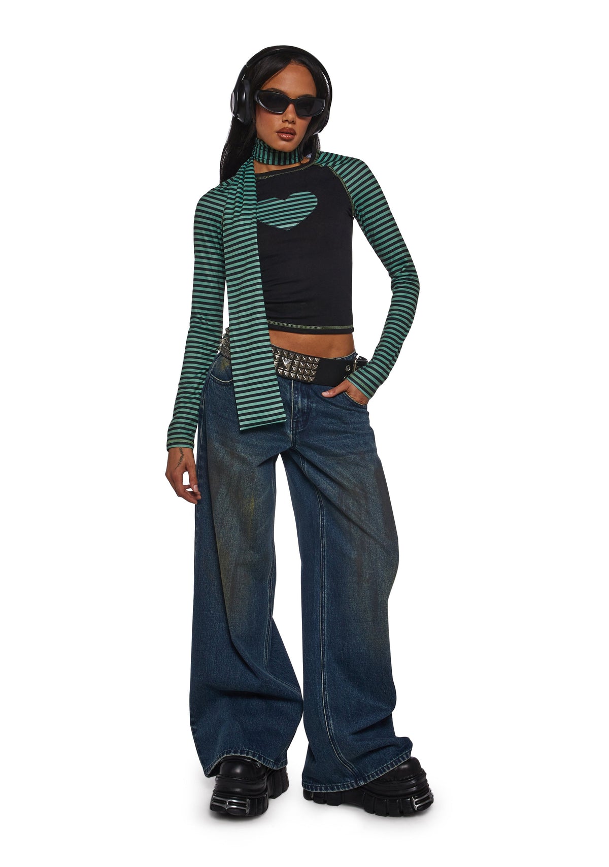 Outsiders Love Long Sleeve Tee And Scarf Set