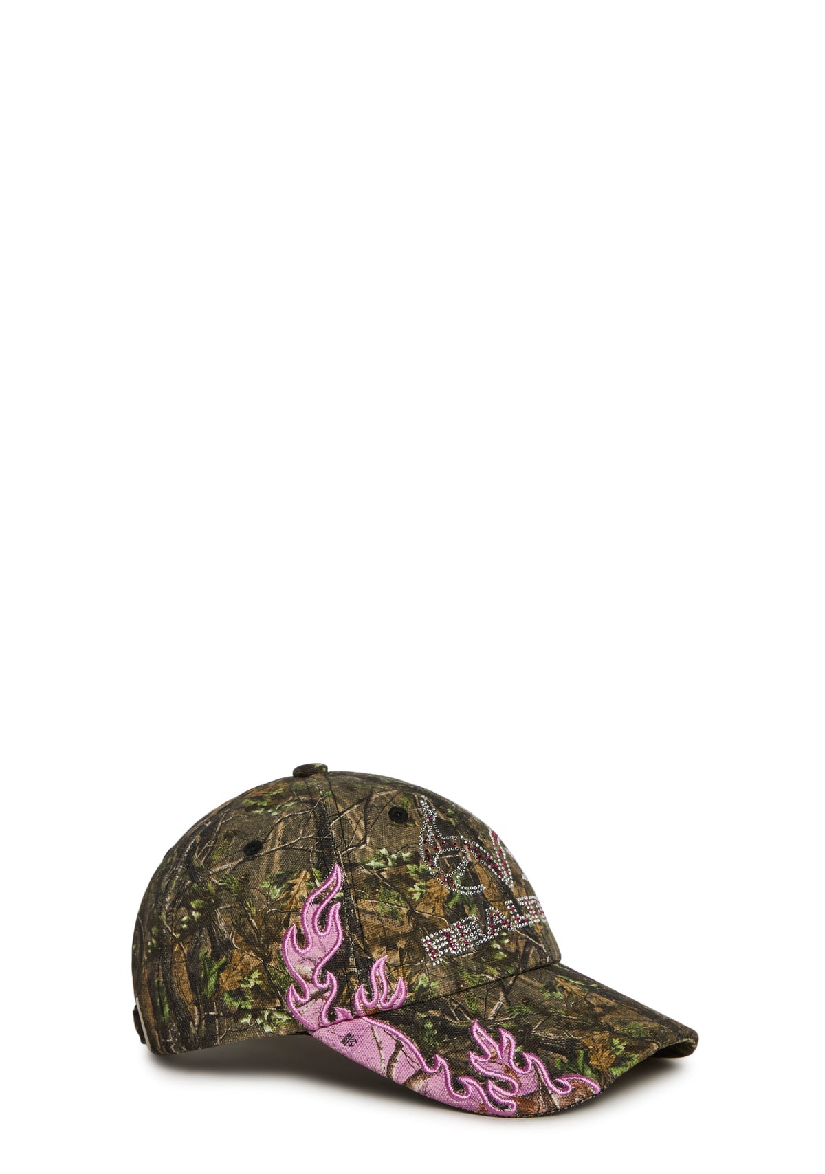 Embroidered Camo Flame Hat