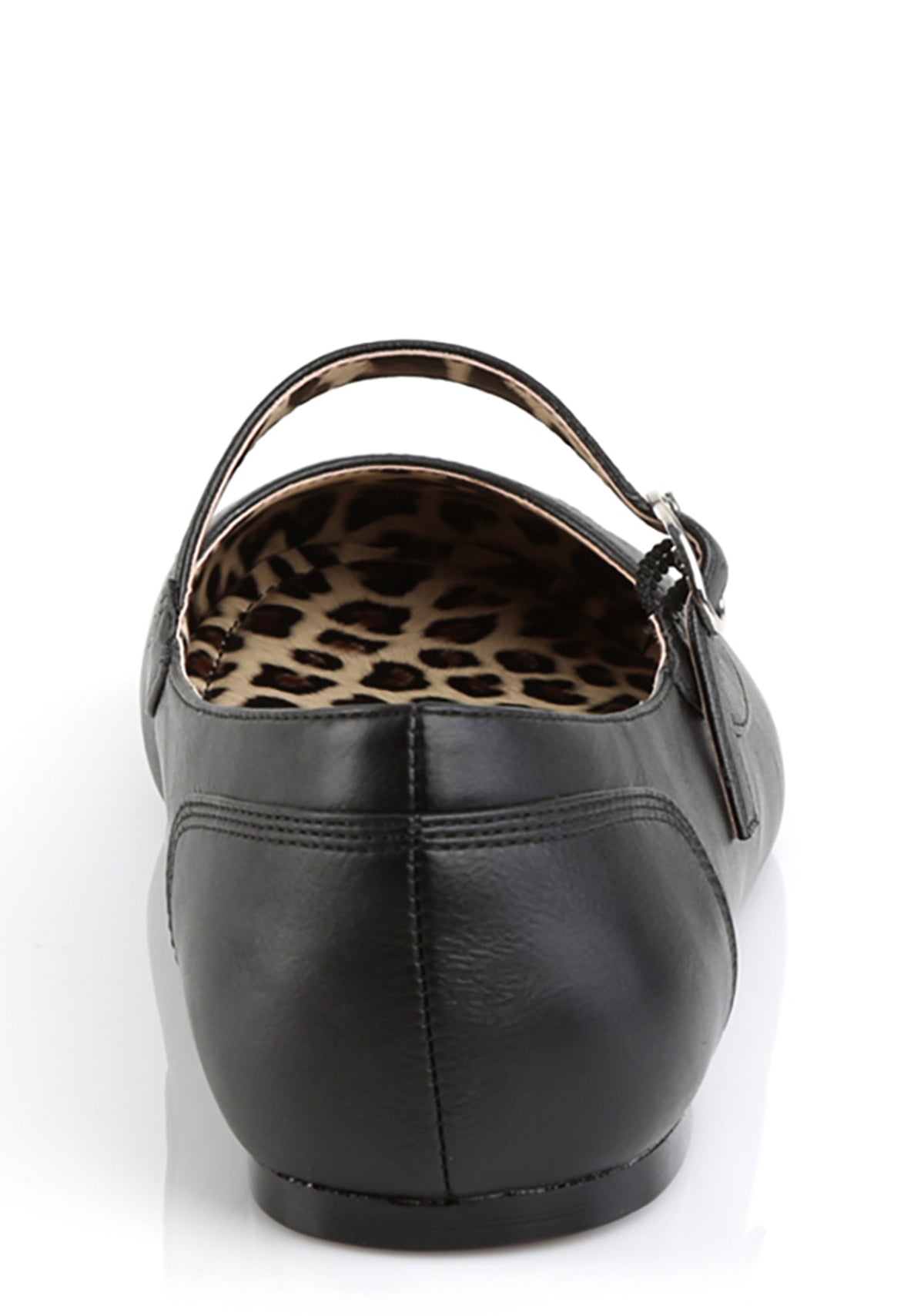 Anna-02 Mary Jane Ballet Flats-Black PU