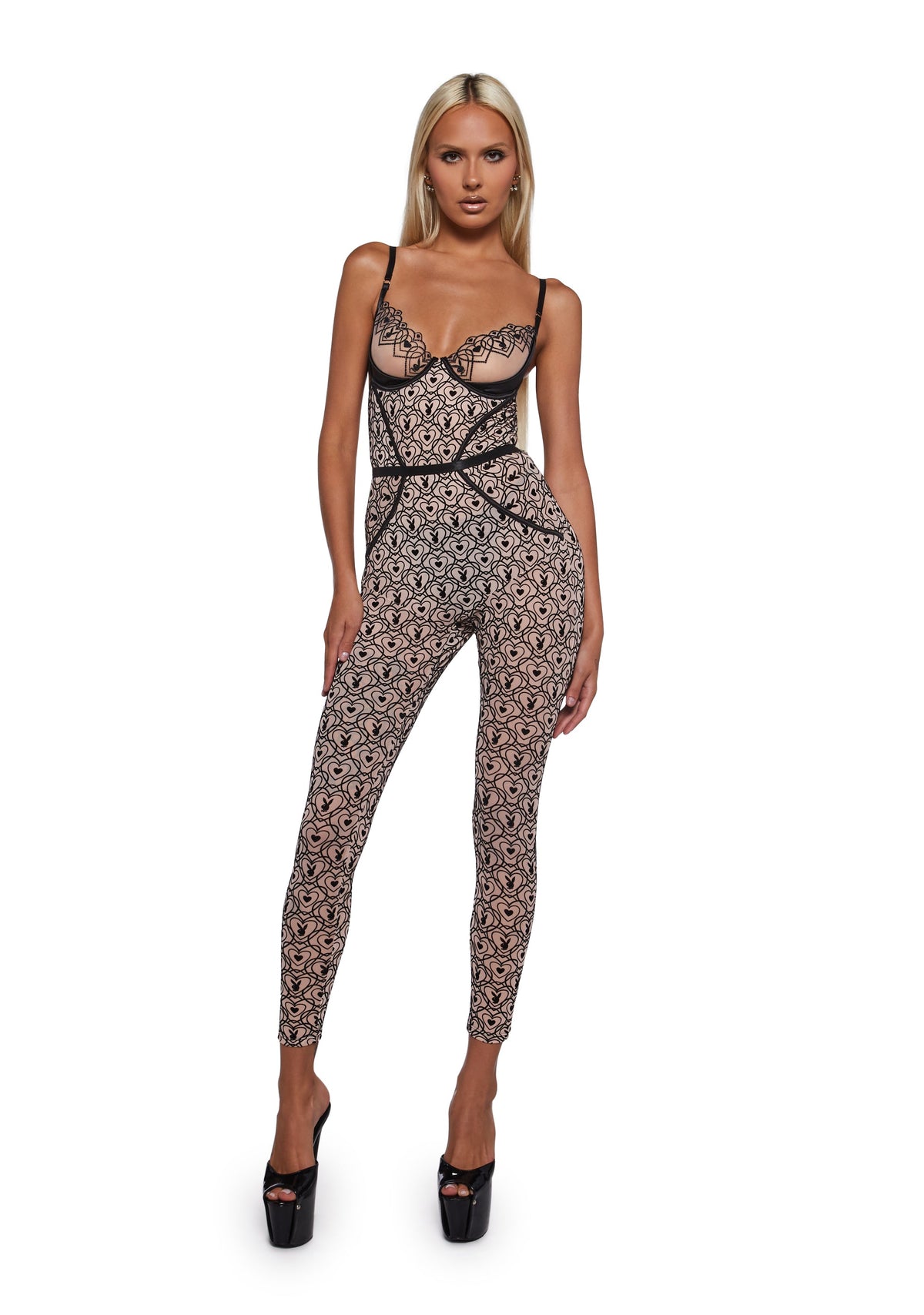 Playboy Bunny Kiss Sleeveless Catsuit