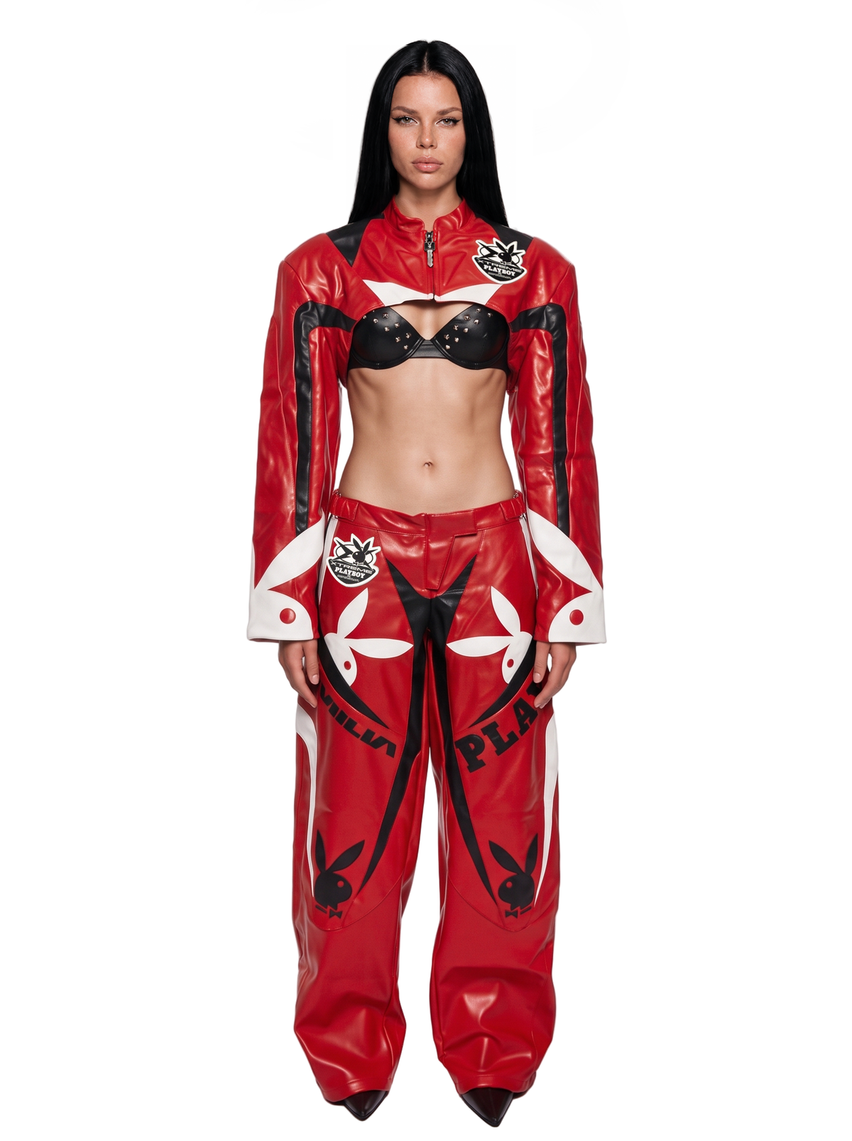 Playboy Moto Bolero Jacket - Red