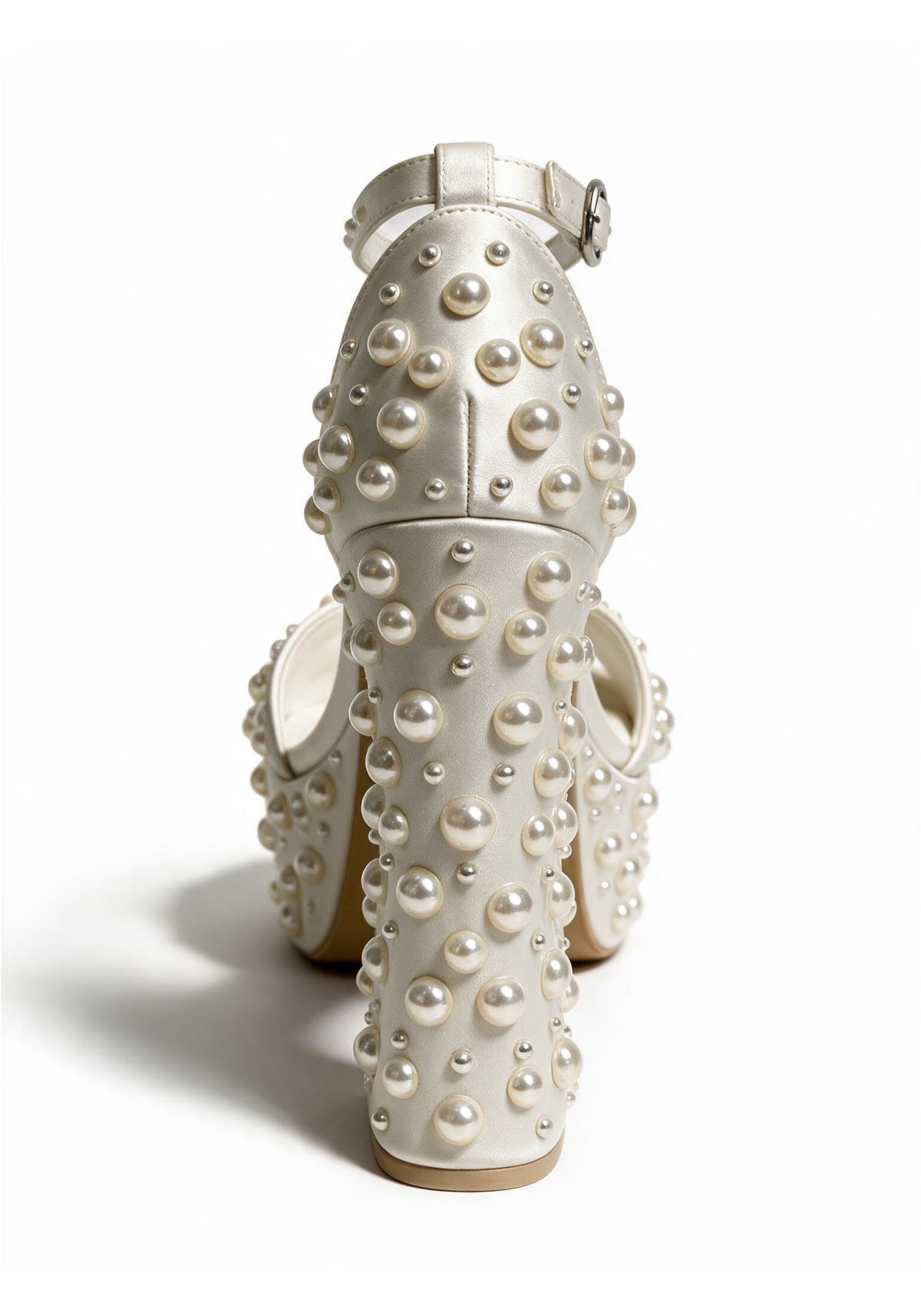 Pearl Revelation Platform Heels - Ivory