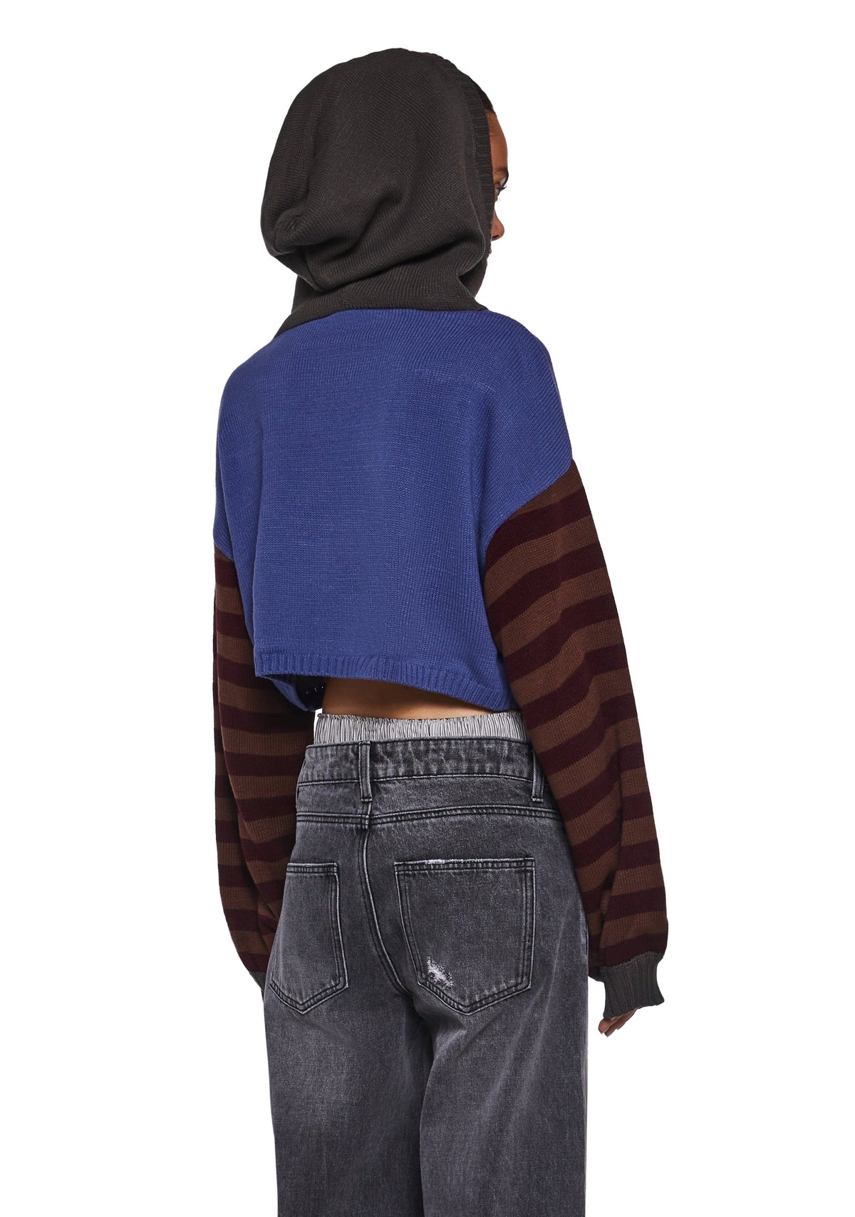 Who Invited You Cropped Hoodie