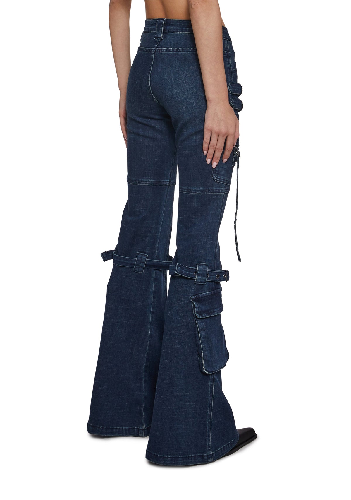 Level Up Cargo Fitted Jeans - Blue