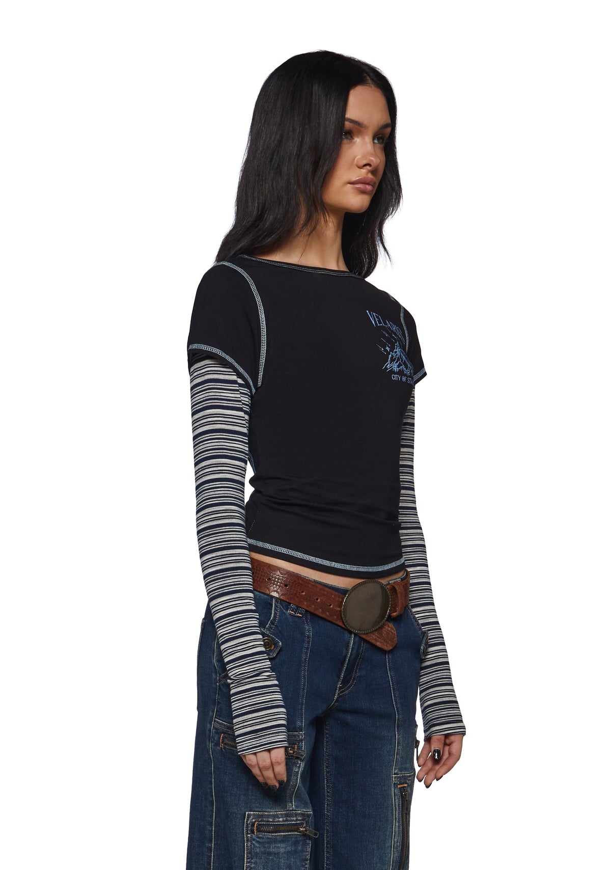 Illyrian™ Bat Boy Twofer Long Sleeve tee
