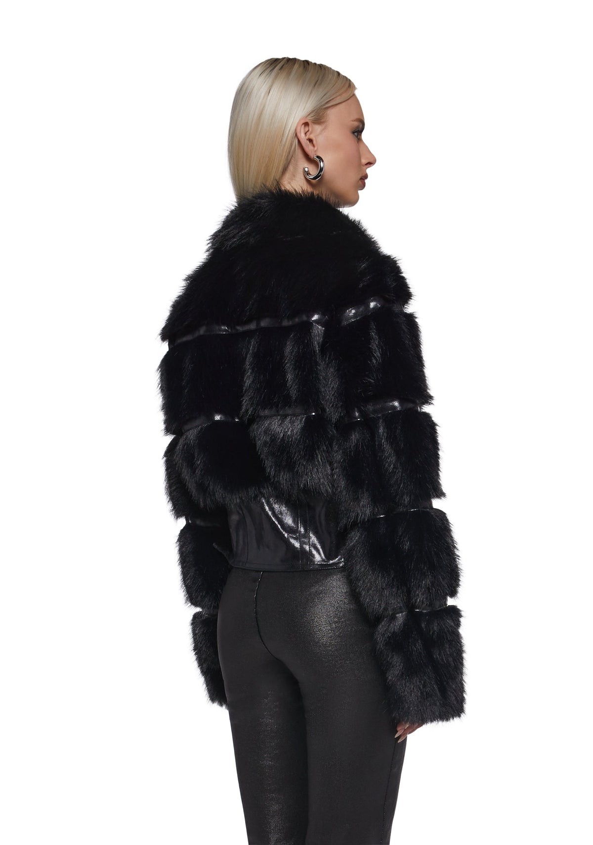 Star Power Faux Fur Jacket